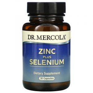 Цинк плюс селен, Zinc Plus Selenium, Dr. Mercola, 30 капсул