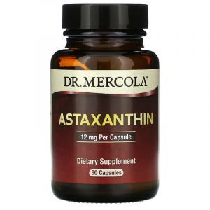 Астаксантин, Astaxanthin, Dr. Mercola, 12 мг, 30 капсул