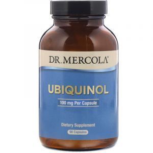 Убихинол, Ubiquinol, Dr. Mercola, 90 капсул