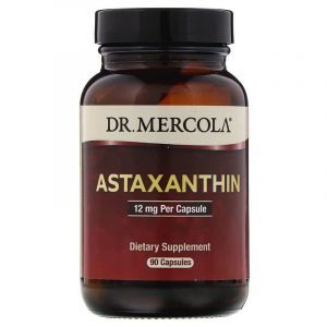 Астаксантин, Astaxanthin, Dr. Mercola, 12 мг, 90 капсул