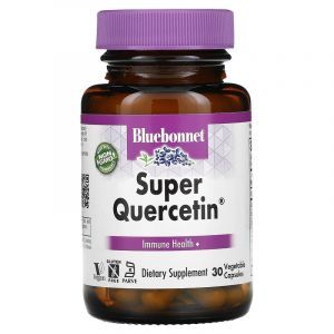Кверцетин , Super Quercetin, Bluebonnet Nutrition, 30 вегетарианских капсул
