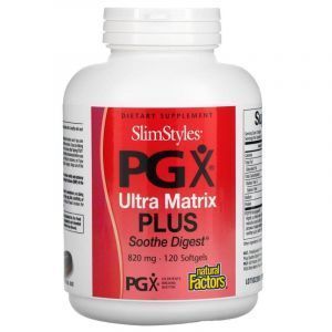 Полигликомплекс PGX, SlimStyles PGX, Ultra Matrix Plus, Natural Factors, 820 мг, 120 гелевых капсул
