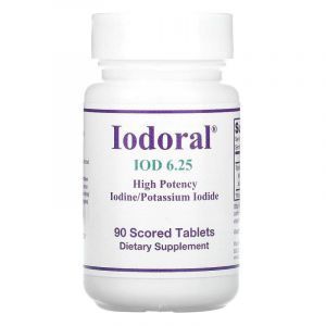 Йодорал, Iodoral, IOD, Optimox, 6.25 мг, 90 таблеток
