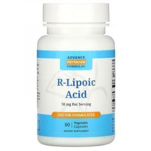 R ліпоєва кислота, R-Lipoic Acid, Advance Physician Formulas, 50 мг, 60 вегетаріанських капсул