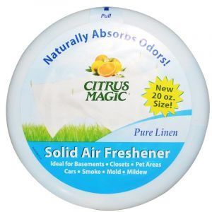 Твердый освежитель воздуха, Solid Air Freshener, Citrus Magic, аромат чистого белья, 566 г
