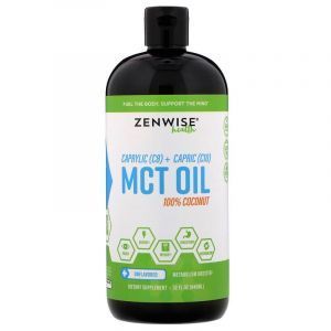 Каприлові (C8) - капринові (C10) масло з кокоса (MCT Oil), Zenwise Health, 946 мл
