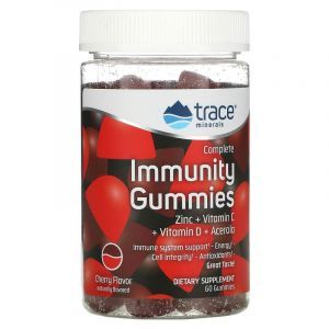 Иммунная поддержка, Complete Immunity, Trace Minerals Research, вкус вишни, 60 жевательных конфет
