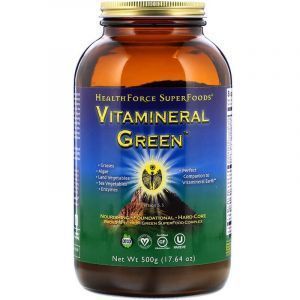Суперфуд, органічний, Vitamineral Green, Version 5.5, HealthForce Superfoods, 500 г