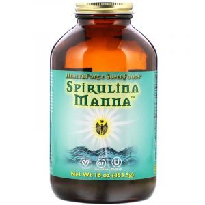 Спирулина, Spirulina Manna, HealthForce Superfoods, 453,5 грамм.