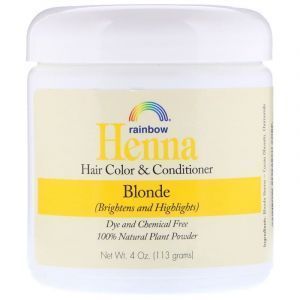 Хна для волос, Henna, Rainbow Research, Белый, цвет и кондиционер, 113 г.