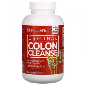 Товста кишка, підтримка, Colon Cleanse, Health Plus Inc., 200 капсул