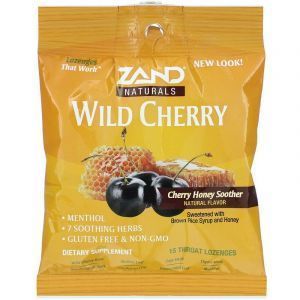 Леденцы со медово-вишневым вкусом, Wild Cherry, Zand, 15 леденцов