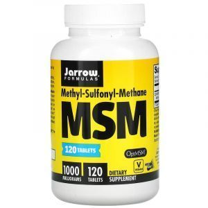 Метілсульфонілметан, MSM, Jarrow Formulas, 1000 мг, 120 таблеток
