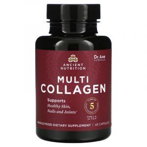 Мульти Коллаген, Multi Collagen, Dr. Axe / Ancient Nutrition, 45 капсул
