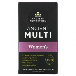 Витамины и минералы для женщин, Ancient Multi, Dr. Axe / Ancient Nutrition, 90 капсул
