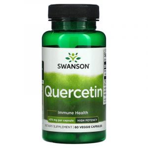 Кверцетин, Quercetin, Swanson, 475 мг, 60 вегетарианских капсул