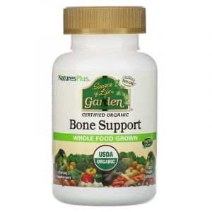 Комплекс для костей, Bone Support, Nature's Plus, Source of Life Garden, 120 вегетарианских капсул