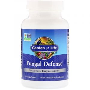 Грибковая защита кишечника, Fungal Defense, Garden of Life, 84 капсулы