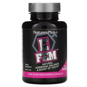 Витамины для женщин, E Fem for Women, Nature's Plus, гормональный баланс, 60 капсул
