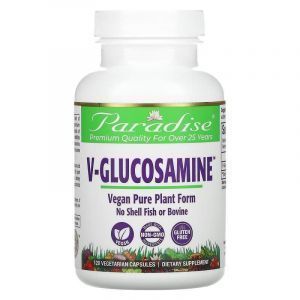 Глюкозамин, V-Glucosamine, Paradise Herbs, 750 мг, 120 вегетарианских капсул