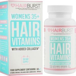 Витамины для роста и здоровья волос для женщин 35+, Hair Vitamins, Hairburst, 60 капсул
