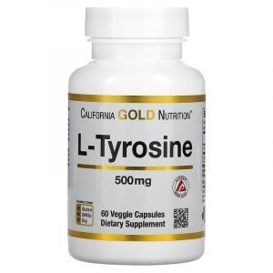 Тирозин, Sport, L-Tyrosine, California Gold Nutrition, 500 мг, 60 капсул