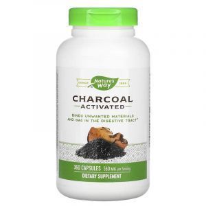 Активированный уголь, Charcoal Activated, Nature's Way, 280 мг, 360 капс