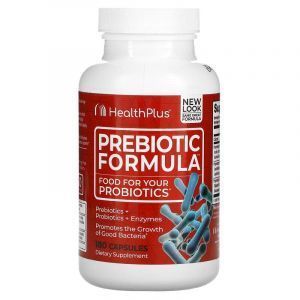 Пребиотики, формула, Prebiotic Formula, Health Plus Inc., 500 мг, 180 капсул 
