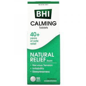 Успокоительное средство, Calming, MediNatura, BHI, 100 таблеток