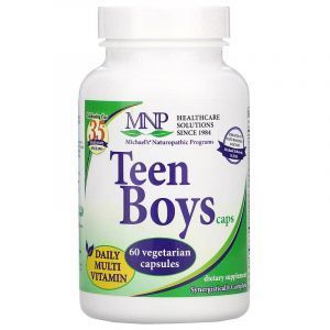 Мультивитамины для мальчиков-подростков, Daily Multi-Vitamin, Michael's Naturopathic, 60 капсул (Default)