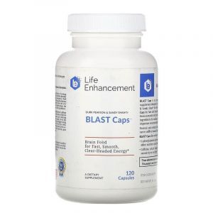 Витамины и аминокислоты для мозга и энергии (Blast Caps), Life Enhancement, 120 кап.