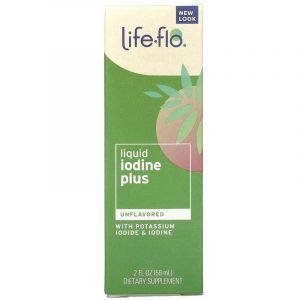 Йод плюс, Liquid Iodine Plus, Life Flo Health, жидкий, с йодидом калия, без ароматизаторов, 59 мл.