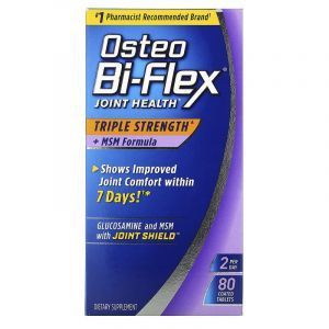 Здоровье суставов, тройная сила + МСМ формула (Joint Health), Osteo Bi-Flex, 80 таблеток 