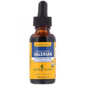 Валериана, экстракт корня, Valerian, Herb Pharm, без спирта, 30 мл