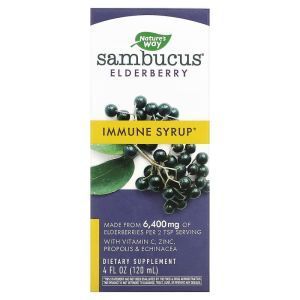 Черная бузина, био, Sambucus Immune, Nature's Way, 120 мл