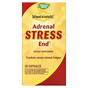 Поддержка надпочечников, Adrenal Stress End, Fatigued to Fantastic!, Nature's Way, снижение стресса, 60 капсул