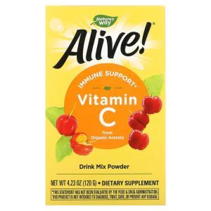 Витамин С Alive! в порошке, Vitamin C, Nature's Way, 120 гр