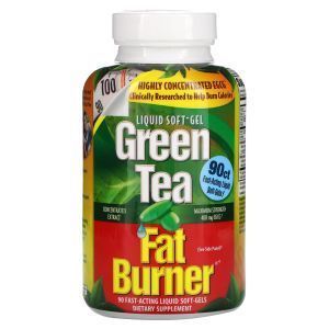 Жиросжигатель с зеленым чаем, Fat Burner, Applied Nutrition, 90 быстродействующих жидких мягких гелей
