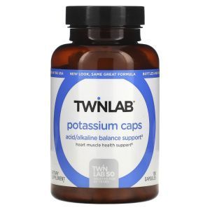 Калий, Potassium Caps, Twinlab, 180 капсул