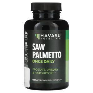 Со пальметто, Saw Palmetto, Havasu Nutrition, поддержка простаты, 100  капсул