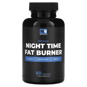 Жиросжигатель, Night Time Fat Burner, Nobi Nutrition, 60 капсул
