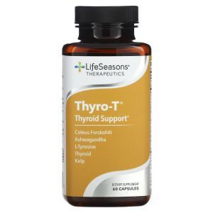 Поддержка щитовидной железы, Thyro-T, LifeSeasons, 60 вегетарианских капсул