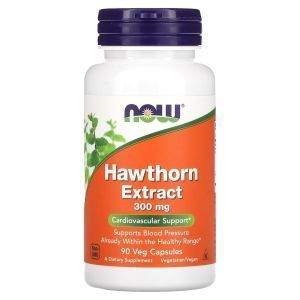 Экстракт Боярышника, Hawthorn Berry, Now Foods, 300 мг, 90 вегетарианских капсул 
