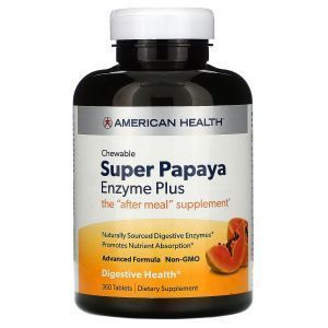 Ферменты папайи плюс, Papaya Enzyme Plus, American Health, 360 таблеток