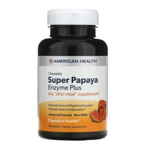 Ферменты папайи плюс, Papaya Enzyme Plus, American Health, 180 таблеток