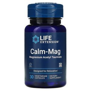 Магний ацетил-тауринат, Calm-Mag, Life Extension, 30 вегетарианских капсул
