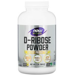 D-рибоза, D-Ribose, Now Foods, Sports, порошок, 5000 мг, 454 г
