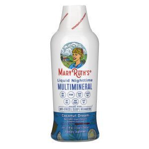 Мультиминералы, Liquid Nighttime Multimineral, MaryRuth Organics, ночные, вкус кокоса, 946 мл  