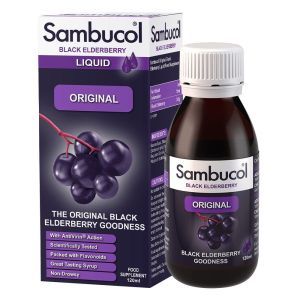 Бузина черная (оригинальная формула), Black Elderberry, Sambucol, сироп для иммунитета, 120 мл