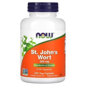 Зверобой, St. John's Wort, Now Foods, 300 мг, 250 вегетарианских капсул